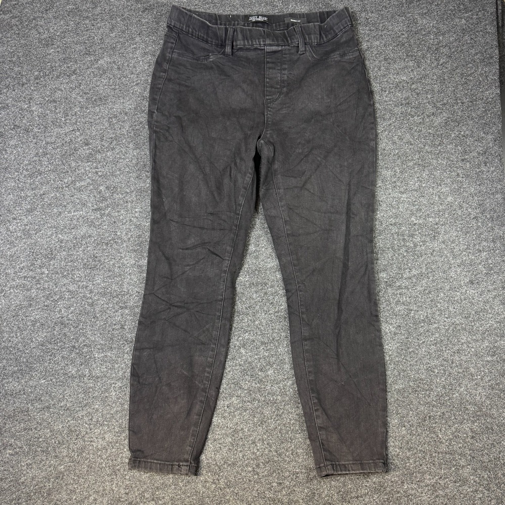 Judy Blue Skinny Fit Jeans Womens 14W Gray Denim Cotton Stretch Casual Pull On